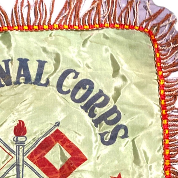 Vintage U.S. Army Signal Corps Camp Pinedale California Pillow Case Sham - Picture 7 of 13